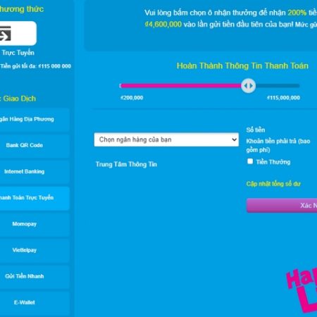 Hướng dẫn Gửi Tiền và Rút Tiền Tại Nhà Cái Happyluke