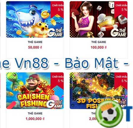 Thẻ Game VN88 – Cách nạp tiền cược bằng thẻ game VN88