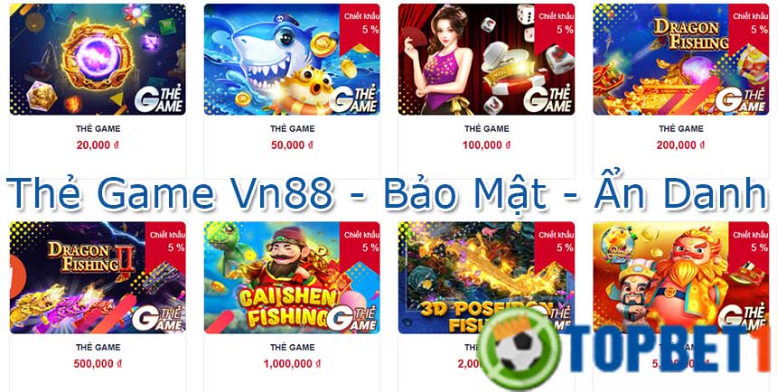 thẻ game vn88