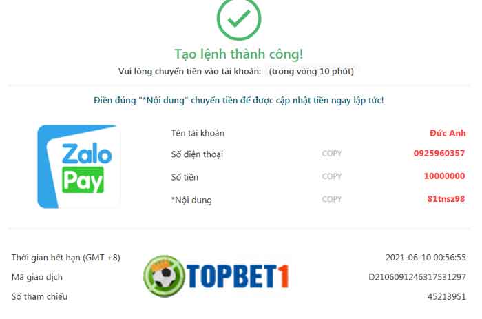 gửi tiền letou