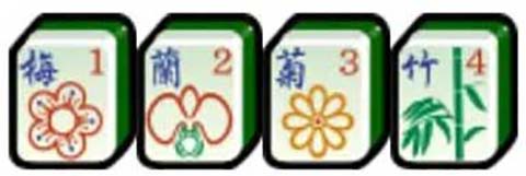 bộ hoa trong game mạt chược